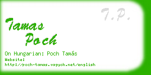 tamas poch business card